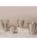 Bougie martelé argent petit modèle