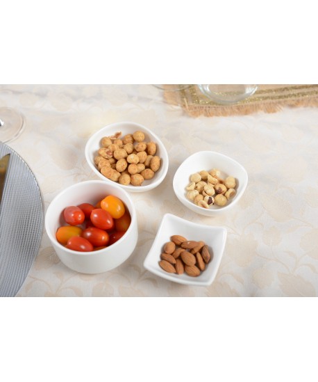 Coupelle ronde blanche en céramique