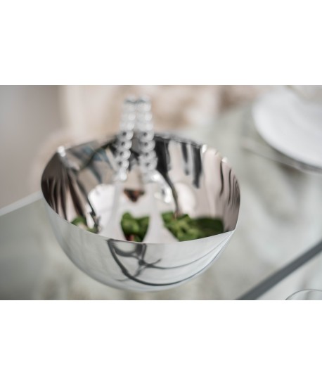 Stainless steel pointed salad bowl 28x23x12cm