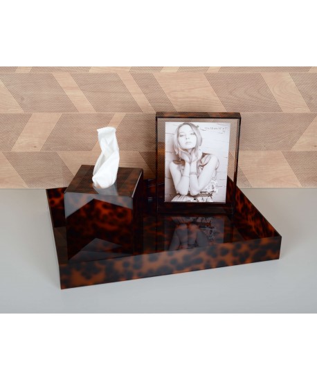 Leopard print acrylic photo frame 13x18cm