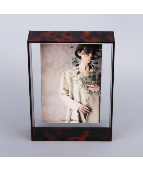Leopard print acrylic photo frame 13x18cm