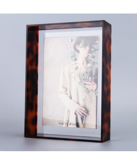 Leopard print acrylic photo frame 13x18cm