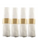 Gold oval napkin rings - set of 4