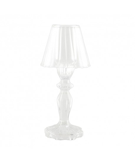 Bougeoir en verre h24.5cm