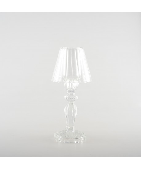 Bougeoir en verre h24.5cm