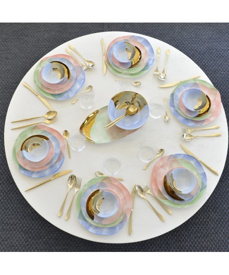 Assiette à pain tricolore-Paradise