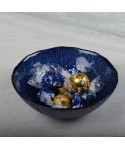 Indigo blue soup bowl