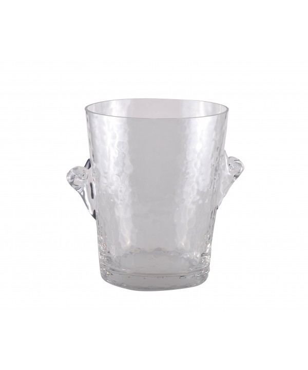 Smoked hammered glass champagne bucket