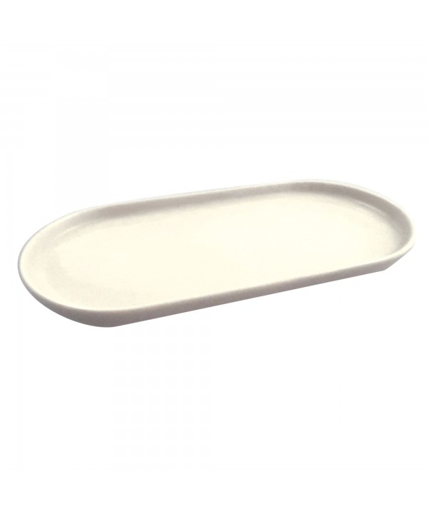 Plat ovale blanc 22cm