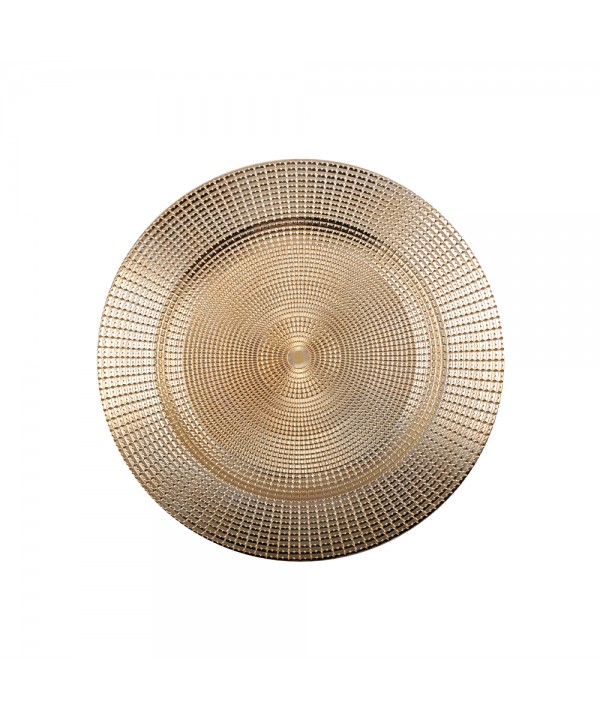Dessous d'assiette empire doré