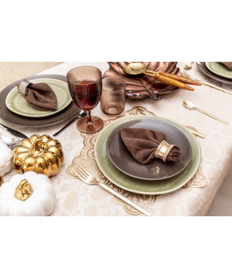 Dessous d'assiette étoile dorée 38cm