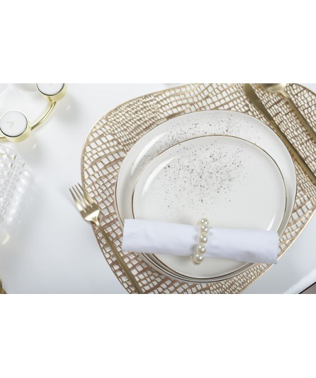Pearl napkin rings - set of 4