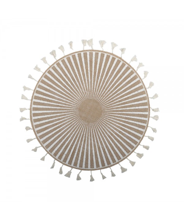 White Aztec placemat