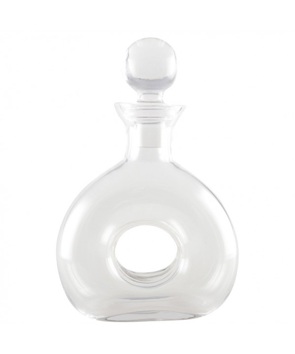 Carafe à whisky en verre avec trou 19x27.5cm