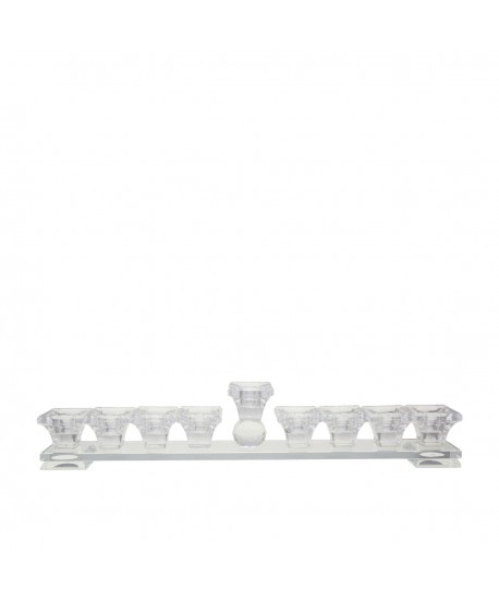 Glass menorah h7cm