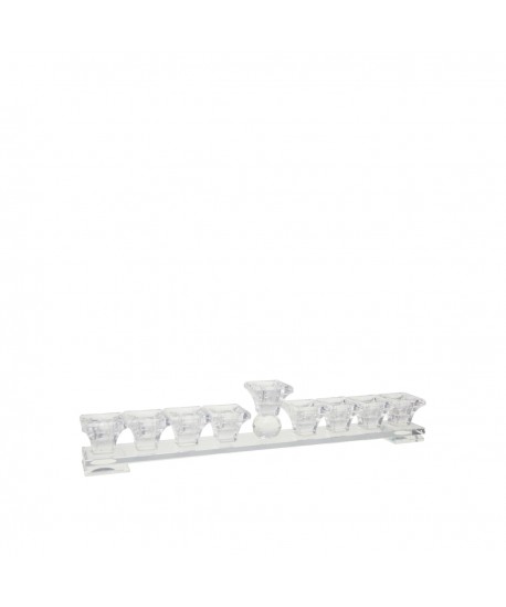 Glass menorah h7cm