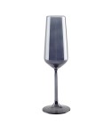 Black champagne flutes – set of 6