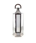 Large glass lantern 33x28x80cm