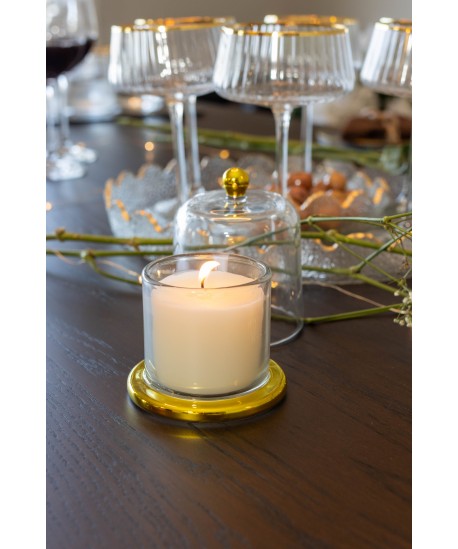 Bougeoir cloche dorée 11cm
