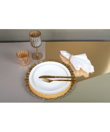 Verres à vin doré - lot de 6