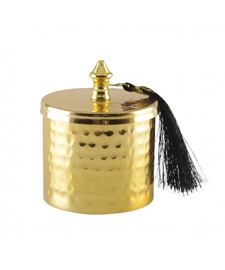 Boîte dorée martelée 8x10cm