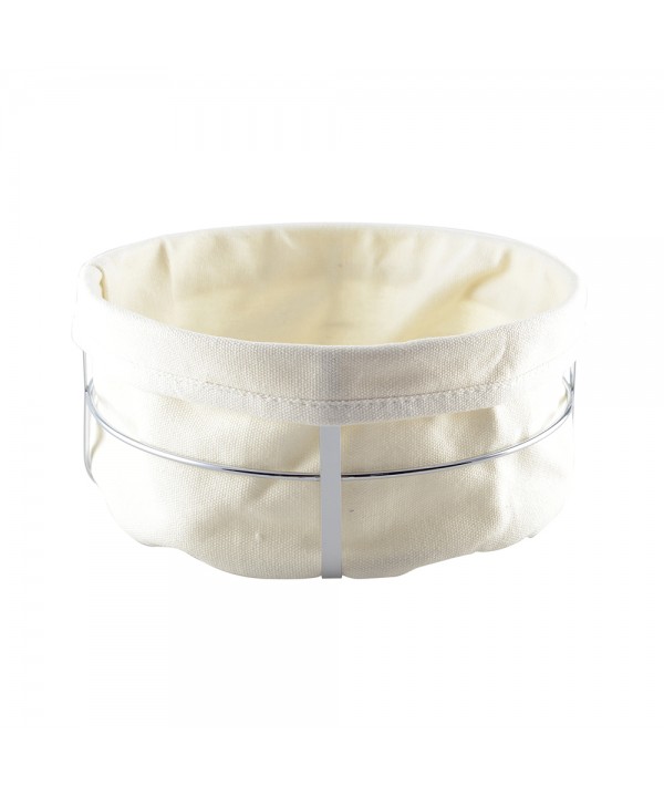 Black round bread basket 22x22x10cm