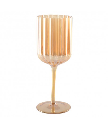 Verres à vin doré - lot de 6