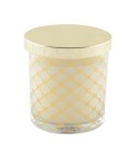 Bougie musc dorée avec couvercle 7.8x8.2cm