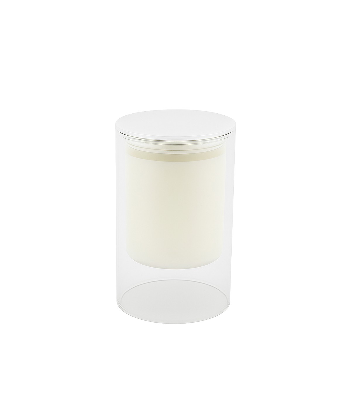 White candle musk scented 7x11.3cm