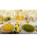 Dessous de verre citron - lot de 6