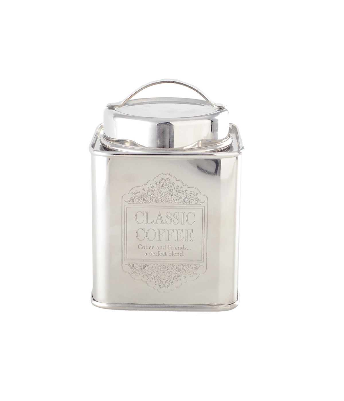 Silver coffee box 10x10x10cm