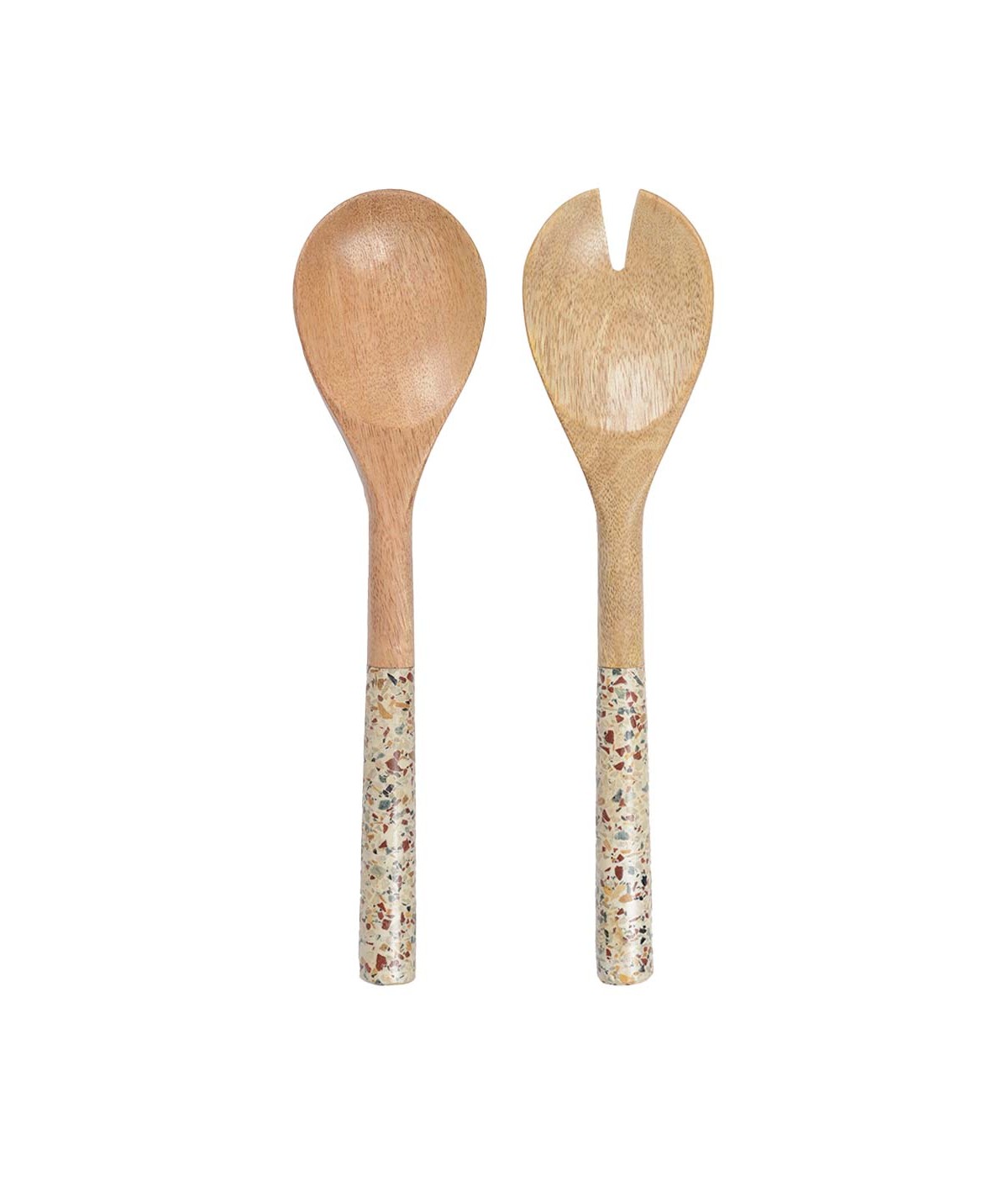 Marble salad servers