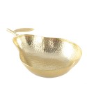 Gold pear bowl 27x22x5cm