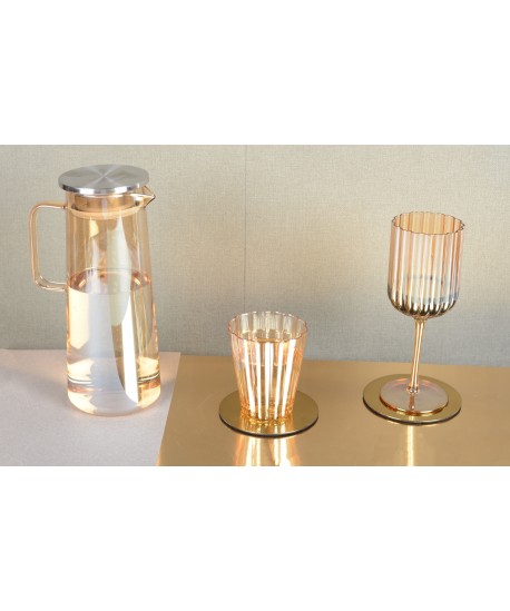 Coasters gold 10x10cm - set of 4