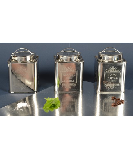 Silver coffee box 10x10x10cm