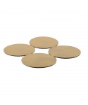 Coasters gold 10x10cm - set of 4