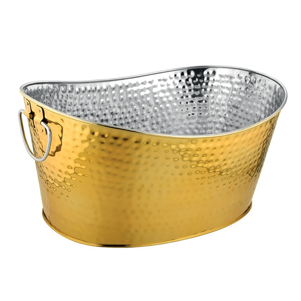 Hammered gold champagne bucket 49x35x23.5cm