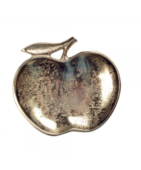 Golden apple dish 13x12.5x2cm