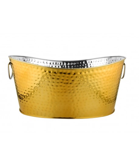 Hammered gold champagne bucket 49x35x23.5cm