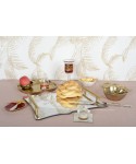 Gold apple tray with bowl 26.5x25.5x2cm