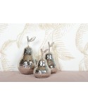 Decorative pear silver 10.5x10.5x19cm