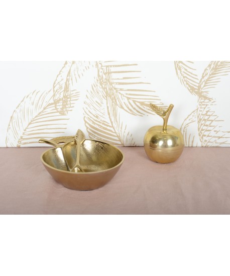 Golden apple box 7.5x7.5x11cm