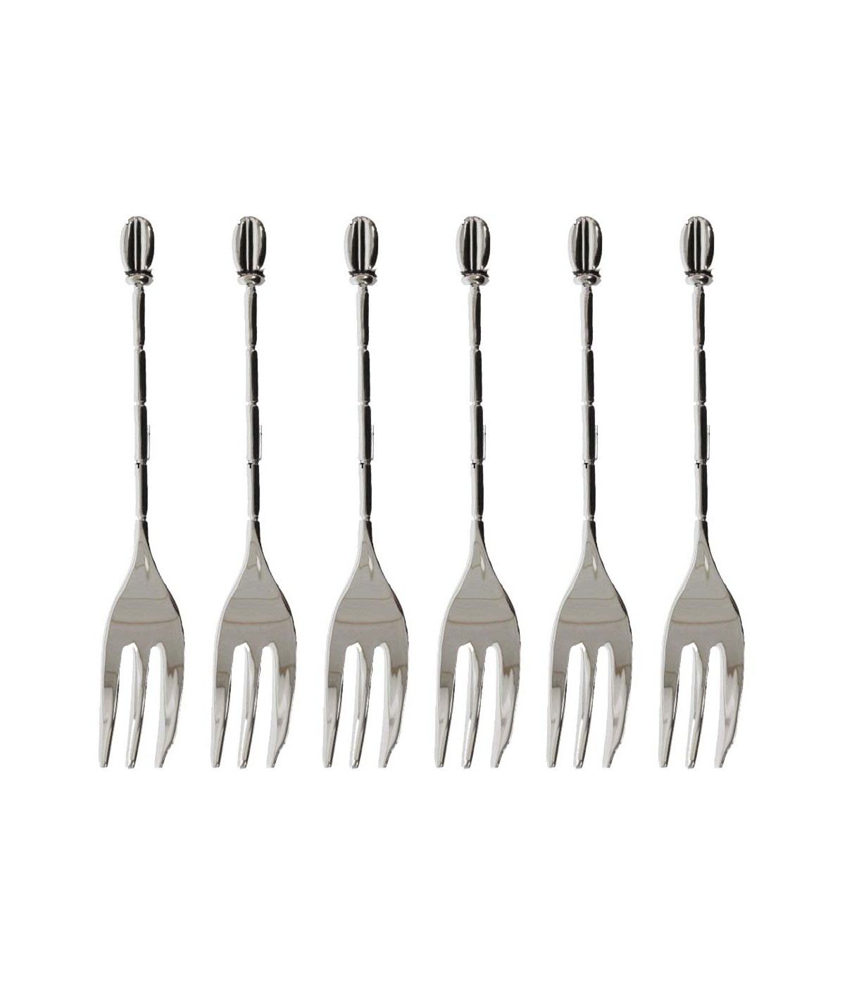 Coffee bean cake forks - set of 6