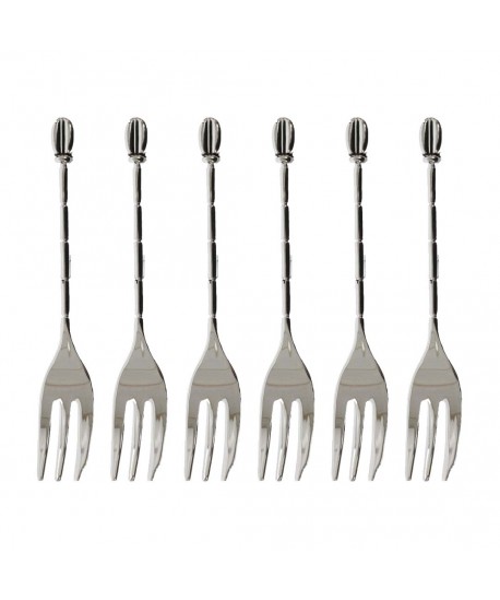 Coffee bean cake forks - set of 6