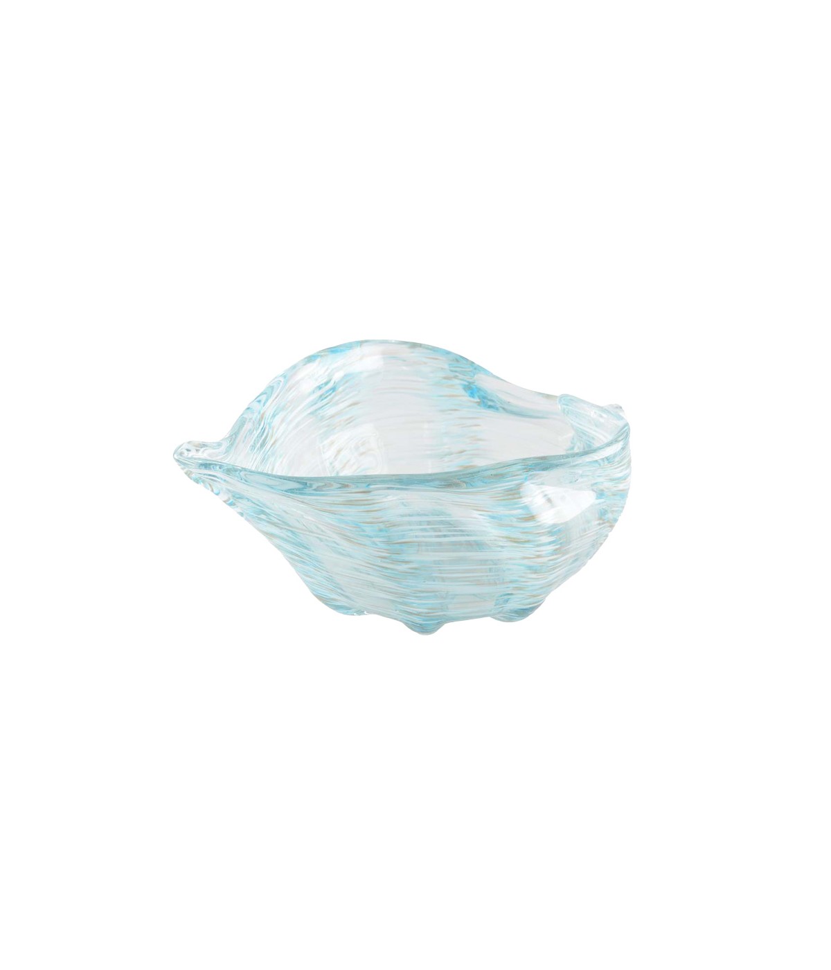 Ocean blue shell bowl 29x17.5x9.5cm