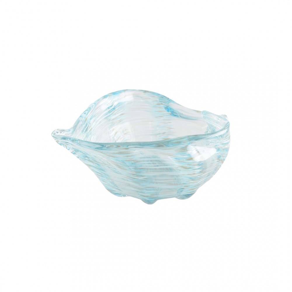 Ocean blue shell bowl 29x17.5x9.5cm