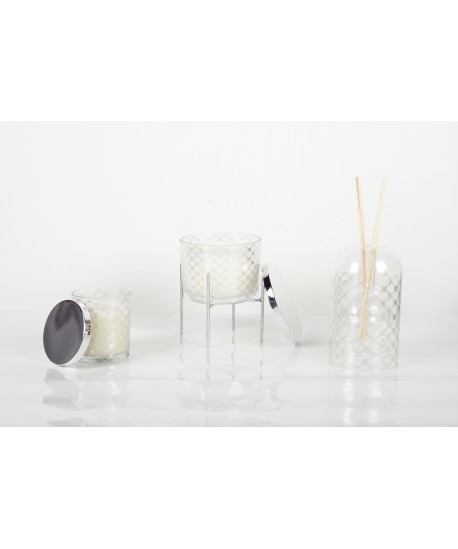 Diffuseur argent musc  8.5x14cm