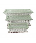 Supports à dessert argent - lot de 3