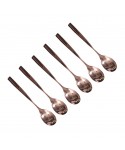 Spoons dessert copper - set of 6