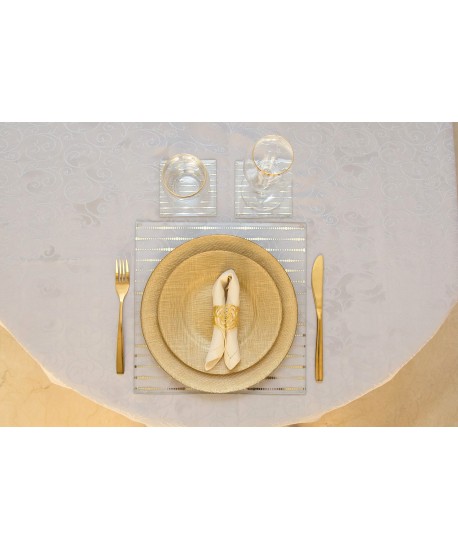 Ménagère 24 pièces doré brillant